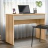 Mesa para Computador 108cm 2 Gavetas Ripadas Adapt L06 Carvalho/Off White - Mpozenato - 2