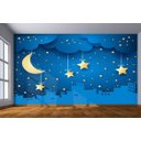 Ver imagem 2 de Papel De Parede Infantil Céu Estrelas Noite Azs99