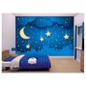 Papel De Parede Infantil Céu Estrelas Noite Azs99 - 1