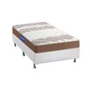 Ver imagem 1 de Cama Box Solteiro: Colchão Espuma Probel D33 Guarda Costas + Base CRC Courano White(88x188)