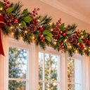Ver imagem 5 de Pick Ramo Artificial Decoração Enfeite Natal 55cm Kit 6PÇS
