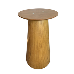 Base para Mesa de Jantar Cone Laminada em Madeira Freijó para Tampos de 60cm até 110cm - 1