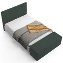 Ver imagem 3 de Kit Cabeceira Cama Box King 195cm com Calçadeira Roma W01 Suede Verde Musgo - Lyam Lyam Decor