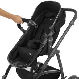 Carrinho VIP Para bebê Até 15Kg Preto - Voyage - 4