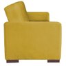 Sofá Cama 3 Lugares Jobim Suede Amarelo - Amarena Móveis - 5
