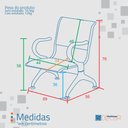 Ver imagem 2 de Cadeira Longarina 1 Lugar com Estofado Colors