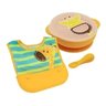 Kit Alimentação Tigela Tampa Babador Colher Marcus & Marcus - 1