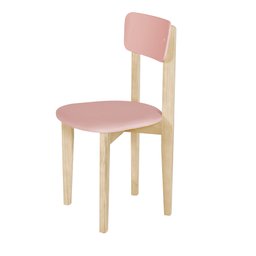 Mesa de Estudo Infantil Pés de Madeira com Gaveta Nicho Mdf com Cadeira para Quarto de Menina Rosa - 5
