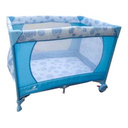 Berço Cercado Portátil Azul Eco com Mosquiteiro - 5