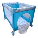 Ver imagem 3 de Berço Cercado Portátil Azul Eco com Mosquiteiro