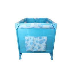 Berço Cercado Portátil Azul Eco com Mosquiteiro - 4