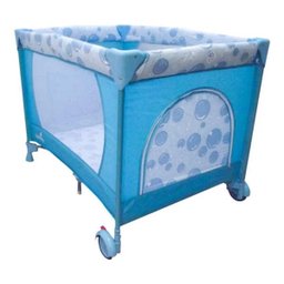 Berço Cercado Portátil Azul Eco com Mosquiteiro - 2