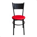 Ver imagem 3 de Conjunto 2 Cadeiras Pretas para Cozinha Viena Preta:Vermelho