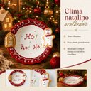 Ver mais imagens de Prato Natalino de Cerâmica 16cm Vermelho Branco com Relevo