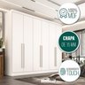 Guarda Roupa Gramado Casal 6 Pts Mdf Valverde Branco - 5