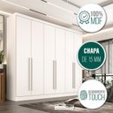 Ver imagem 5 de Guarda Roupa Gramado Casal 6 Pts Mdf Valverde Branco