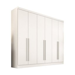 Guarda Roupa Gramado Casal 6 Pts Mdf Valverde Branco - 3