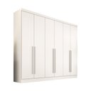 Ver imagem 3 de Guarda Roupa Gramado Casal 6 Pts Mdf Valverde Branco