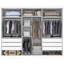 Ver imagem 2 de Guarda Roupa Gramado Casal 6 Pts Mdf Valverde Branco