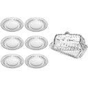 Ver imagem 1 de Kit 6 Pratos Cristal 20cm Sobremesa/ Manteigueira Imperatriz