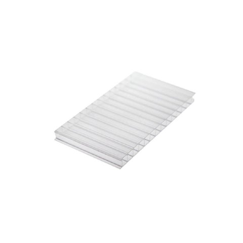 Chapa de Policarbonato Alveolar Cristal 10mm - 2,10m X 3,00m - Sabic