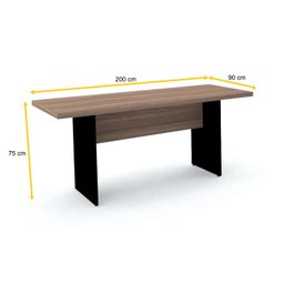 MESA DE REUNIÃO RETANGULAR PANDIN PE40 - WALNUT MR2000PE40 - 2