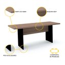 Ver imagem 3 de Mesa de Reunião Retangular Pandin Pe40 - Walnut Mr2000pe40