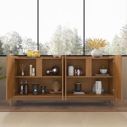 Buffet Aparador 170cm 4 Portas Lizz Casa D Cedro - 2