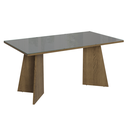 Ver imagem 6 de Conjunto Sala de Jantar Tampo de Vidro 4 Cadeiras Rustic/cinza/silver Braga Madesa
