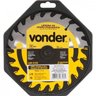 Lâmina de serra circular com dentes de metal duro/vídea 200 mm x 30 mm 24 dentes Vonder - 2