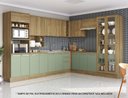 Ver imagem 1 de Armário de Cozinha Modulada Completa de Canto 14 Peças 3,29x2,58m 214 Botanic Kappesberg