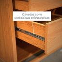 Ver mais imagens de Guarda-Roupa Casal 2 Portas Correr 100% MDF 8 Gavetas Cabideiro Extensível com Espelho e Pés Dali