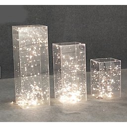 Kit Mesas Cubo De Acrílico 40 Cm / 60 Cm / 80cm - 2