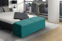 Ver imagem 2 de Calçadeira Baú Raissa 100 cm Suede Azul Tiffany