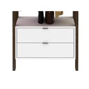 Ver imagem 3 de Armário Closet Com 2 Gavetas Cr35001 Branco/Nogal