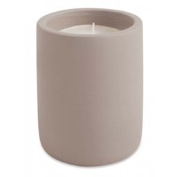 Vela com Suporte em Cimento Cinza Grande - 1