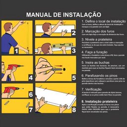 Prateleira Flutuante para Cozinha Kit 3 com Suporte Invisível Cp2 Yara Branco - Lumil Lumil Móveis - 7