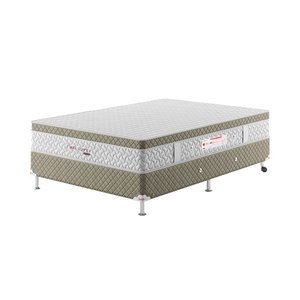 Cama Box Casal Bio Life+ Spubio Incofal Marrom Claro 138x188x52cm