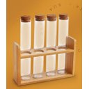 Ver imagem 1 de Porta Temperos em Bambu Tubos de Vidro - Yoi