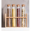 Ver imagem 2 de Porta Temperos em Bambu Tubos de Vidro - Yoi