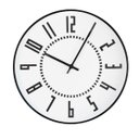 Ver imagem 1 de Relógio de Parede Branco e Preto
