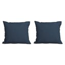 Ver imagem 1 de Kit 2 Almofadas Decorativa Quadrado 45x45 Cm Cm Sala Quarto Sofá Suede Azul Marinho Eli Móveis e Dec