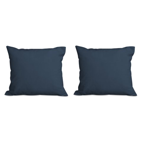 Kit 2 Almofadas Decorativa Quadrado 45x45 Cm Cm Sala Quarto Sofá Suede Azul Marinho Eli Móveis e Dec