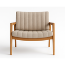 Ver imagem 7 de Conjunto 2 Poltronas Milano para Área ou Varanda Gourmet Estofada Pés em Madeira Maciça Decorativa S