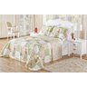 Colcha Casal Dupla Face Bouti 03 Peças Patchwork Verde - 1