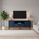 Ver imagem 1 de Rack para TV até 75 Polegadas 195cm 2 Portas 2 Gavetas Prateleira Interna Pés Luis Xv Hanover