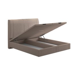 Cama Flutuante Baú Space Queen Linho - Skybox - 4