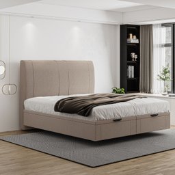 Cama Flutuante Baú Space Queen Linho - Skybox - 2