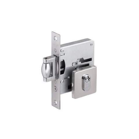 Fechadura Rolete Pivotante Externa Imab 2791 Quadrada Inox Escovado