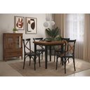 Ver imagem 2 de Mesa em Madeira Maciça Quadrada 4 Lugares - 80 X 80cm Preto